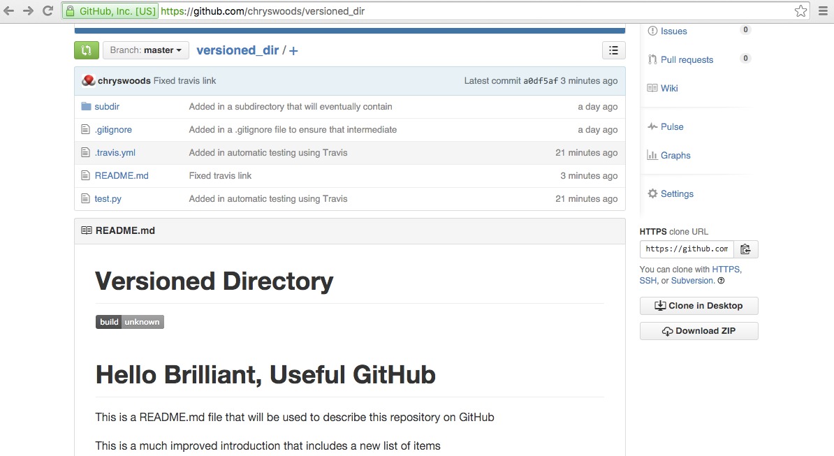 Image of Github with Travis build icon