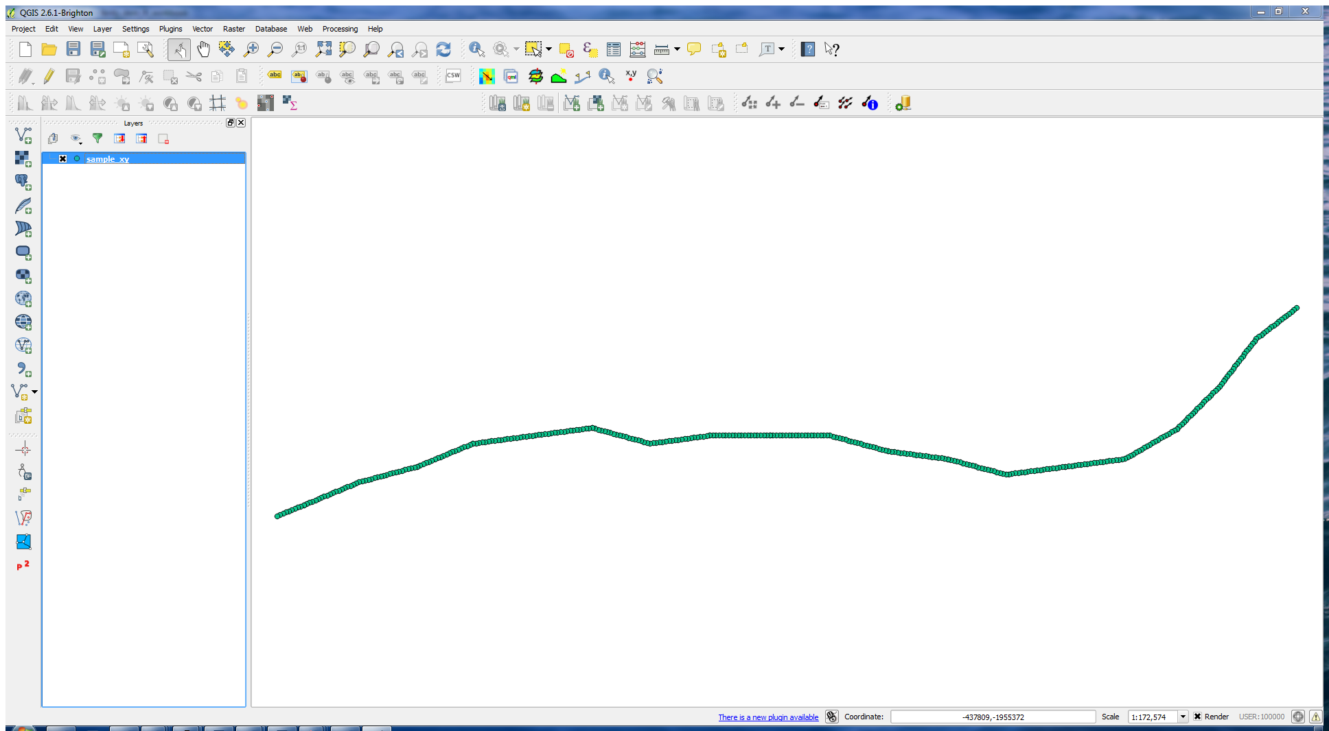 sample_xy.shp in QGIS